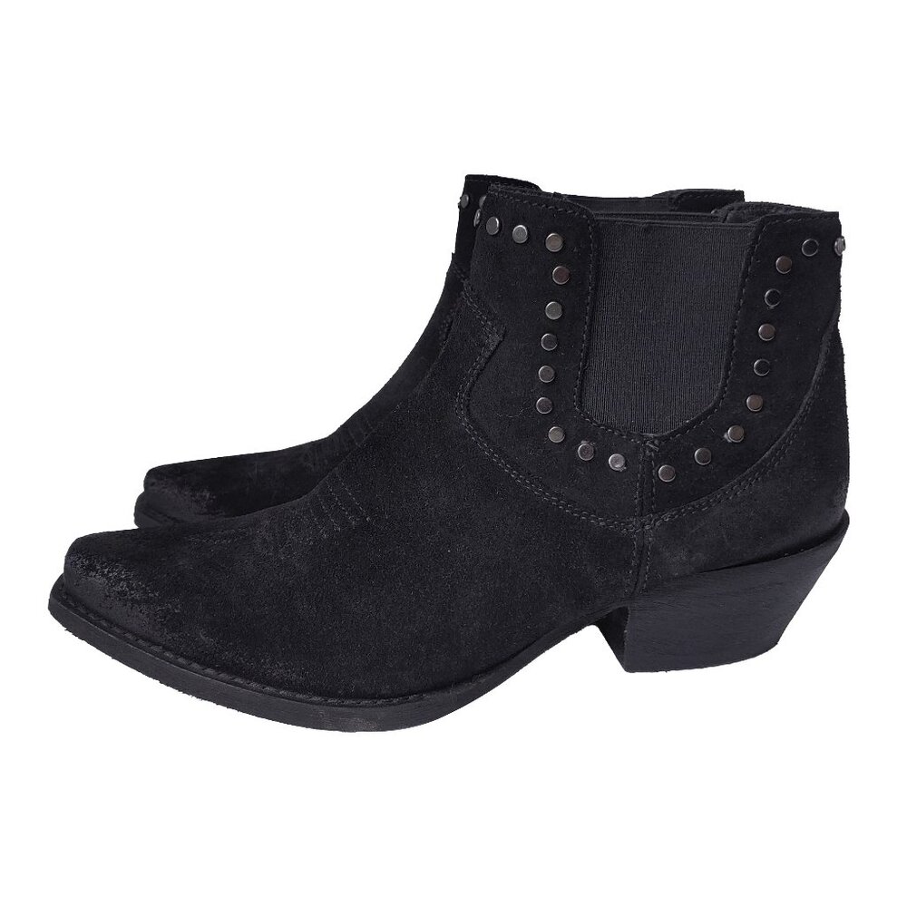 Dingo Black Leather Cowboy Boots